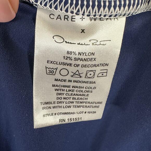 Care + Wear Oscar de la Renta size Large Chemotherapy Port Access Hoodie Blue - Picture 7 of 7